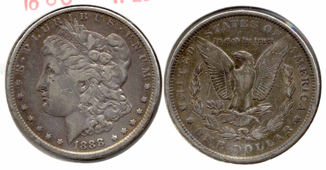 1888 Morgan Silver Dollar VF-20