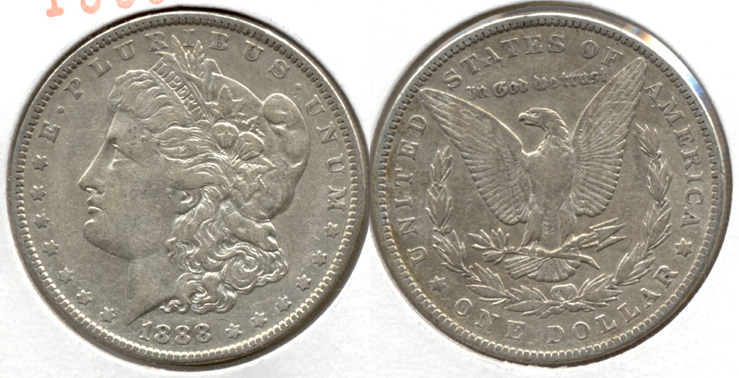 1888 Morgan Silver Dollar VF-20 a