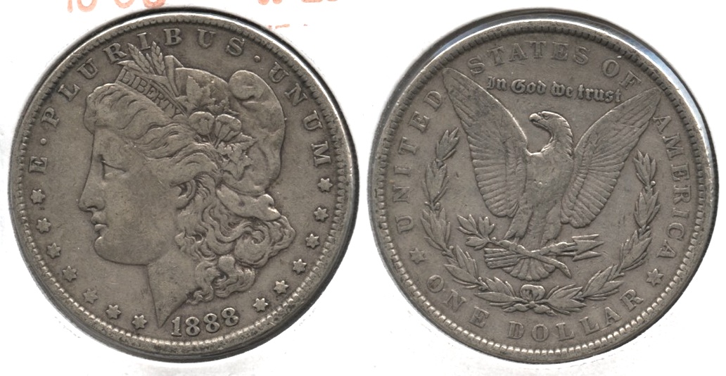 1888 Morgan Silver Dollar VF-20 d