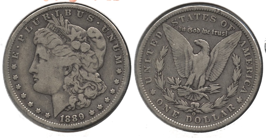1889-O Morgan Silver Dollar Fine-12 f
