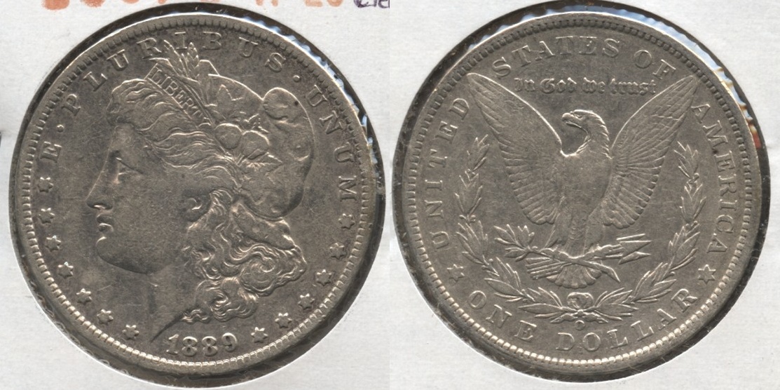1889-O Morgan Silver Dollar VF-20 #f Cleaned