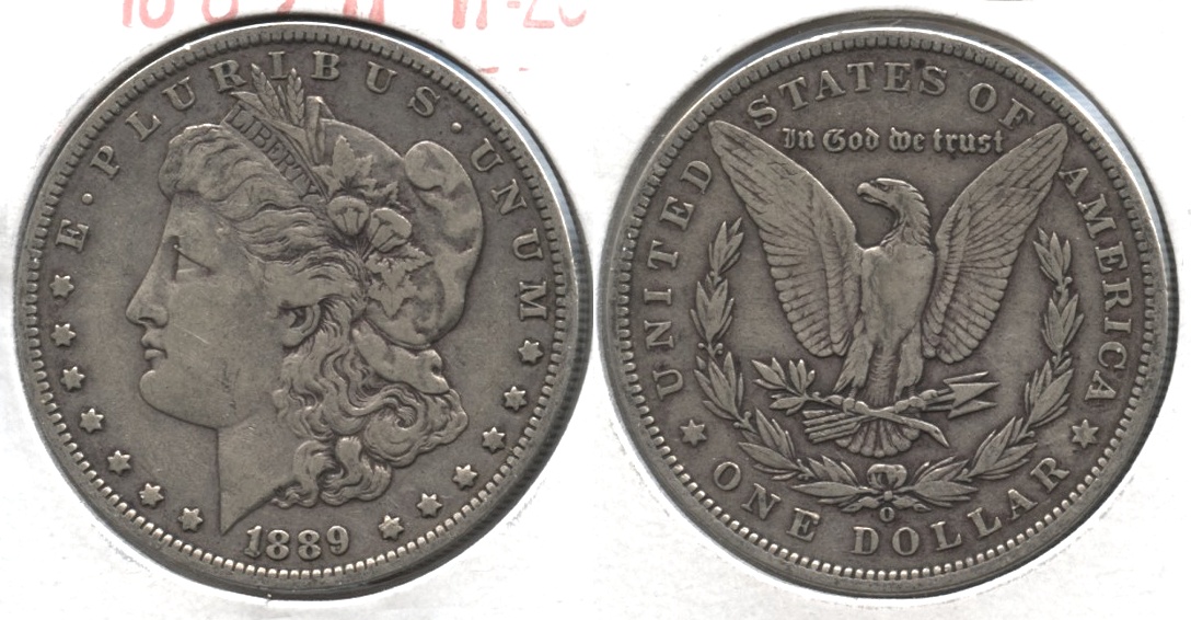 1889-O Morgan Silver Dollar VF-20 #p