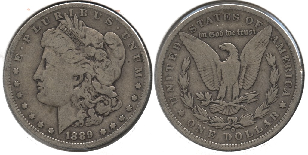 1889-O Morgan Silver Dollar VG-8 b