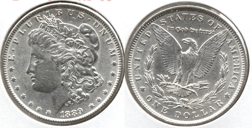 1889 Morgan Silver Dollar AU-50 aa