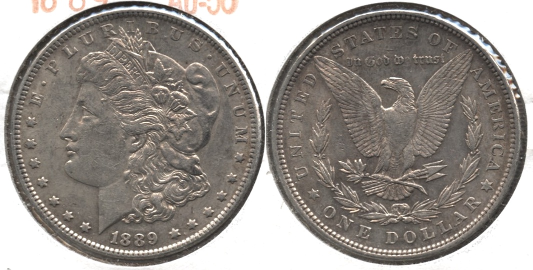 1889 Morgan Silver Dollar AU-50 #ai