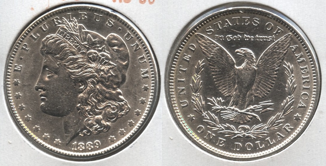 1889 Morgan Silver Dollar AU-50 #am