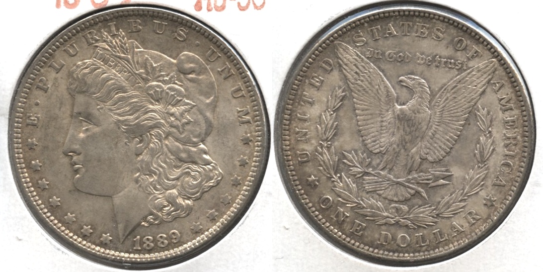 1889 Morgan Silver Dollar AU-50 #ao