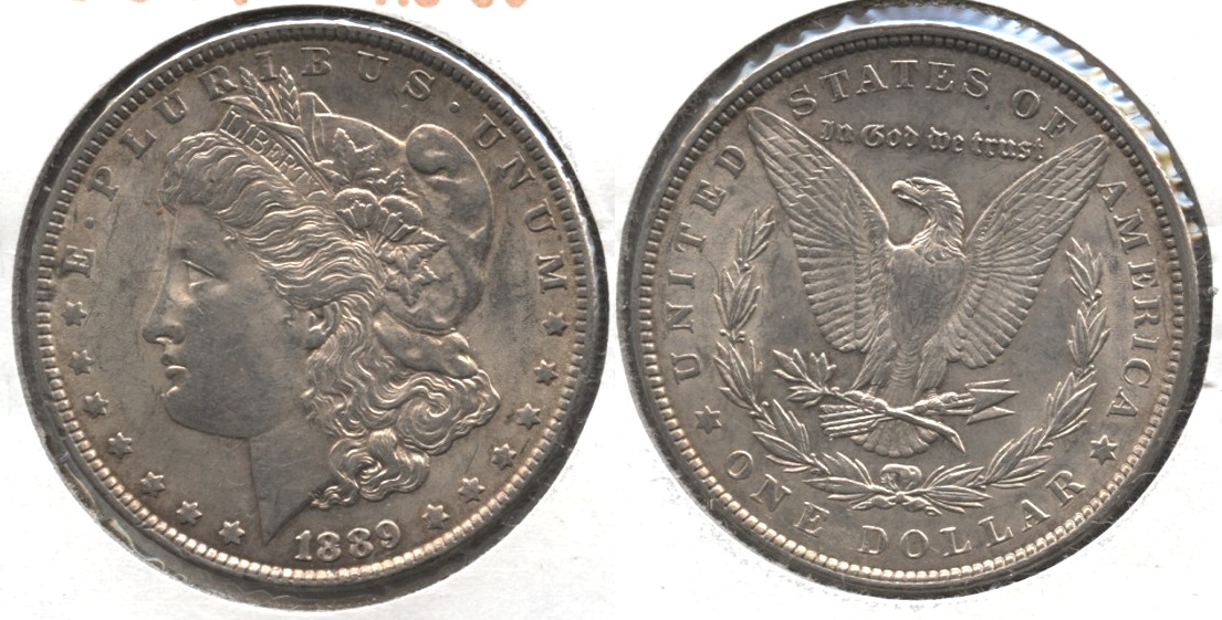 1889 Morgan Silver Dollar AU-50 #as