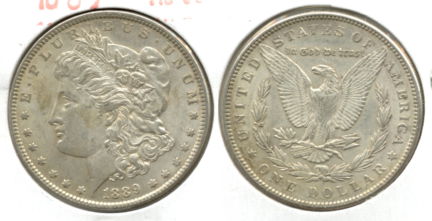 1889 Morgan Silver Dollar AU-50 m