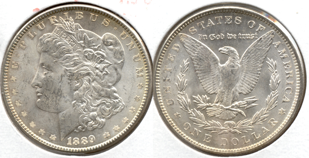 1889 Morgan Silver Dollar AU-50 r