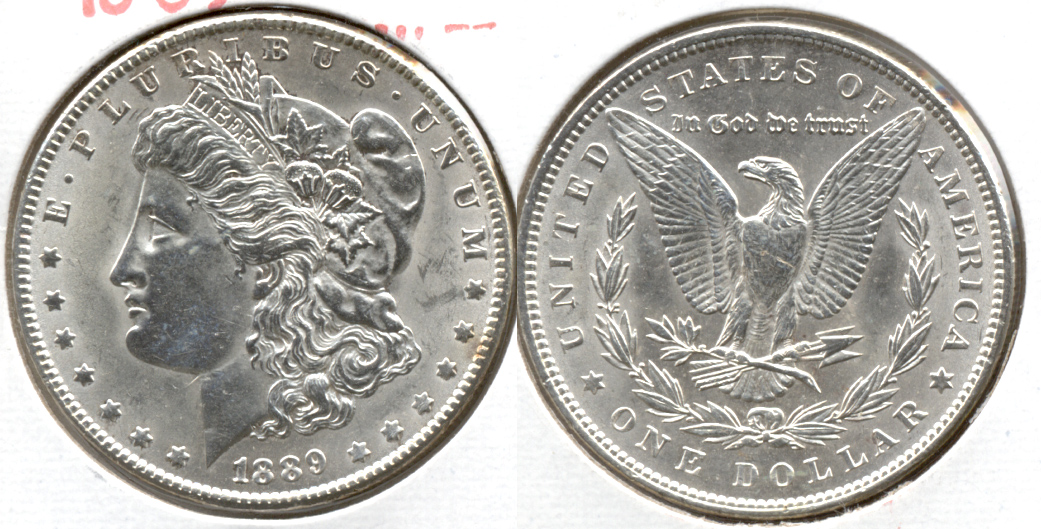 1889 Morgan Silver Dollar AU-50 x
