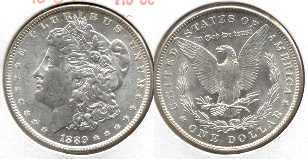 1889 Morgan Silver Dollar AU-55 g