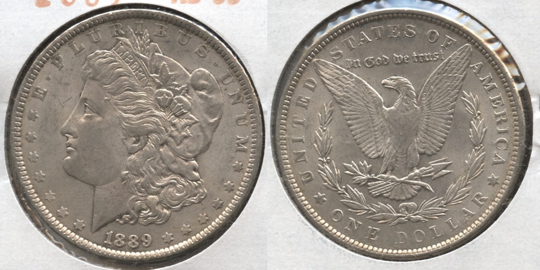 1889 Morgan Silver Dollar AU-55 #p