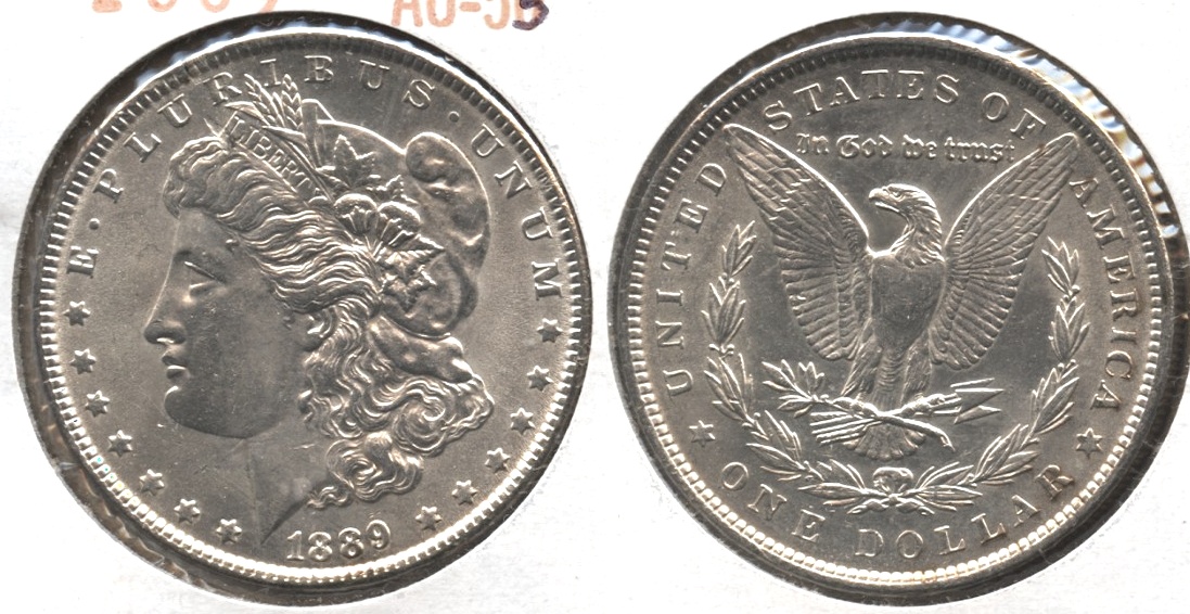 1889 Morgan Silver Dollar AU-55 #q