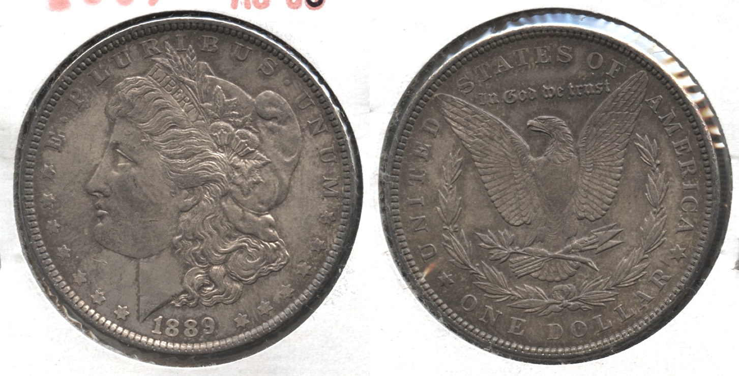 1889 Morgan Silver Dollar AU-58 #a