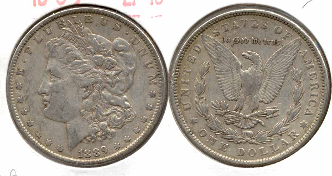 1889 Morgan Silver Dollar EF-40 af