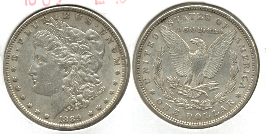1889 Morgan Silver Dollar EF-40 ah