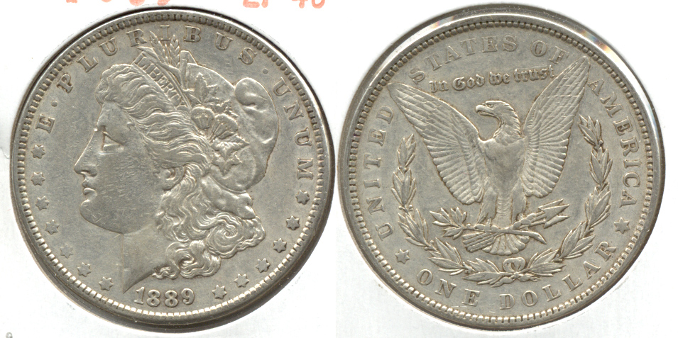 1889 Morgan Silver Dollar EF-40 aj