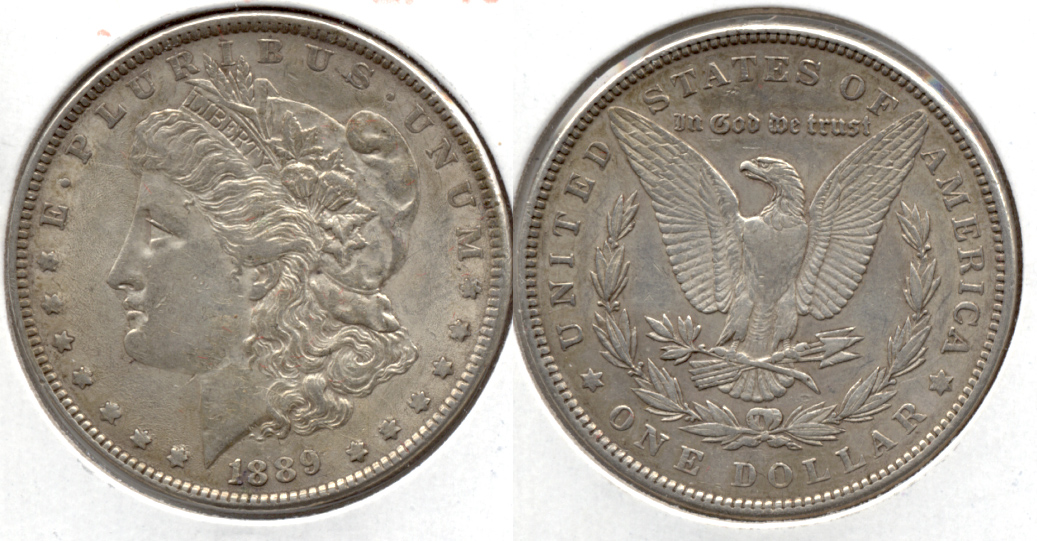 1889 Morgan Silver Dollar EF-40 aq