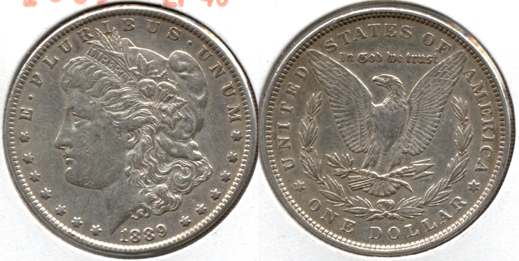 1889 Morgan Silver Dollar EF-40 as