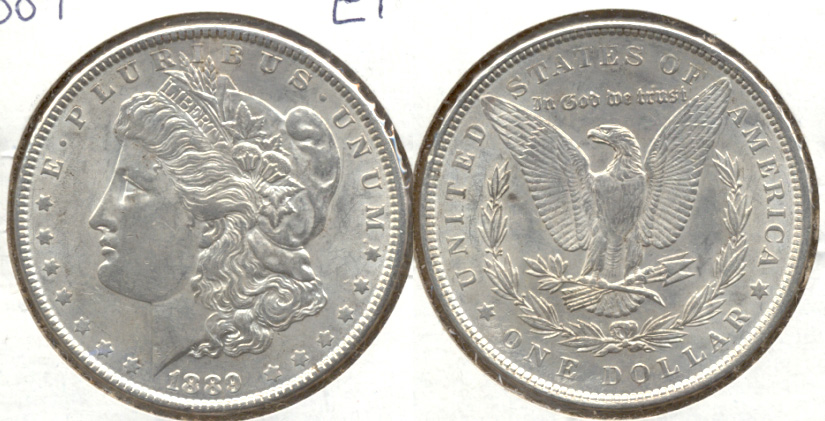 1889 Morgan Silver Dollar EF-40 c