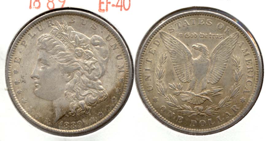 1889 Morgan Silver Dollar EF-40 q