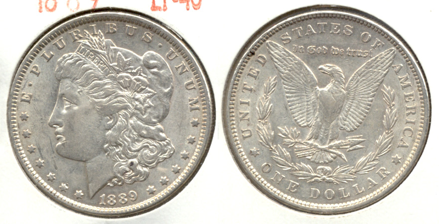1889 Morgan Silver Dollar EF-40 v