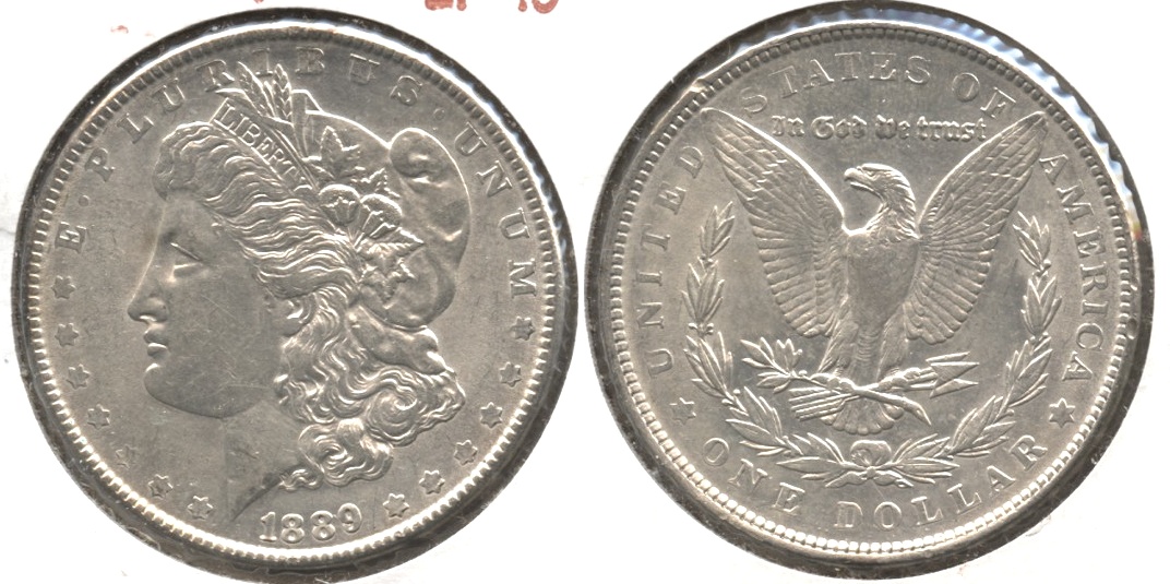 1889 Morgan Silver Dollar EF-45 #af