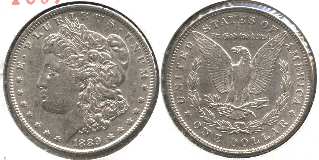 1889 Morgan Silver Dollar EF-45 #aj