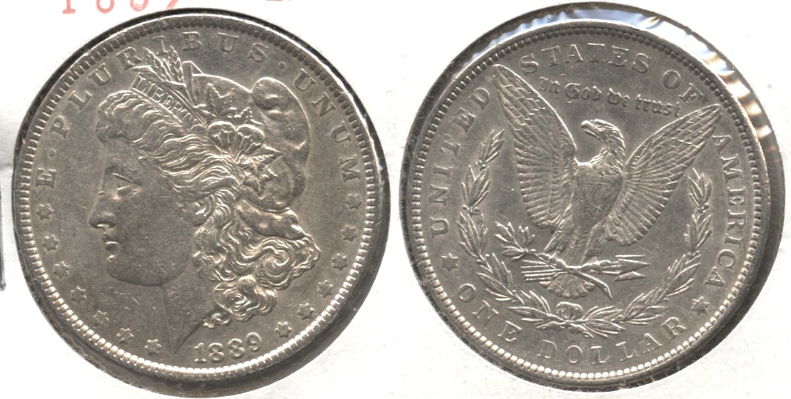 1889 Morgan Silver Dollar EF-45 #ak