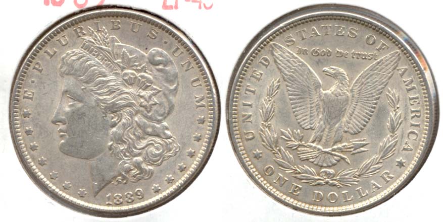 1889 Morgan Silver Dollar EF-45 d