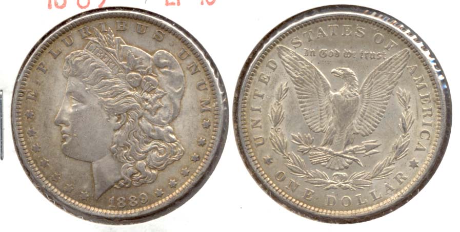 1889 Morgan Silver Dollar EF-45 f