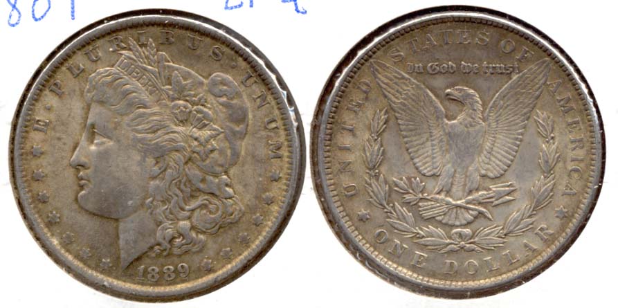 1889 Morgan Silver Dollar EF-45 k