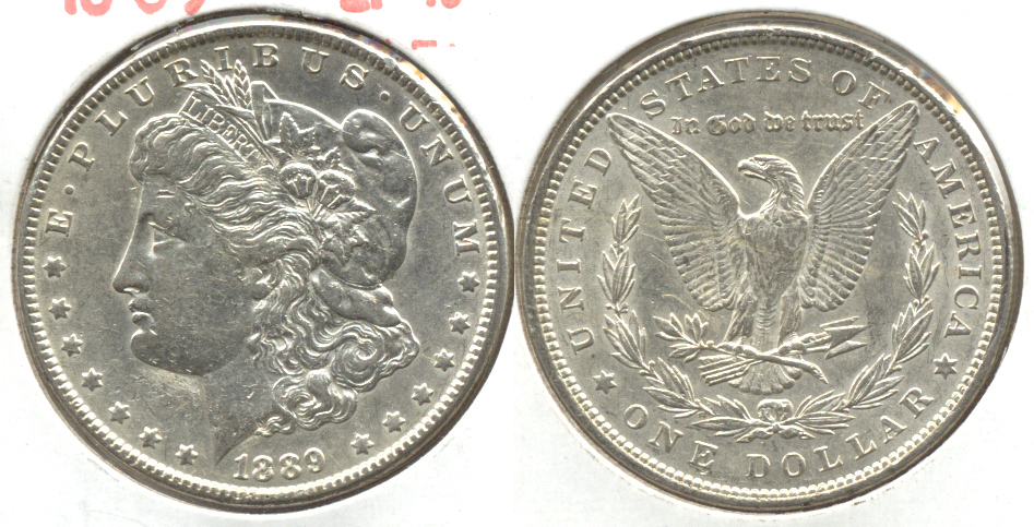 1889 Morgan Silver Dollar EF-45 o