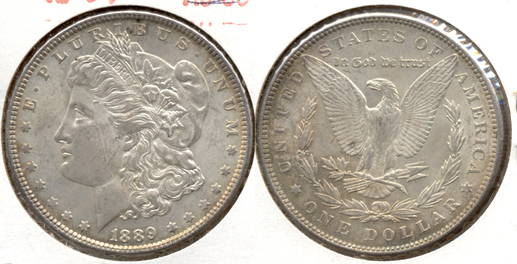 1889 Morgan Silver Dollar EF-45 t