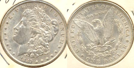 1889 Morgan Silver Dollar MS-60 a