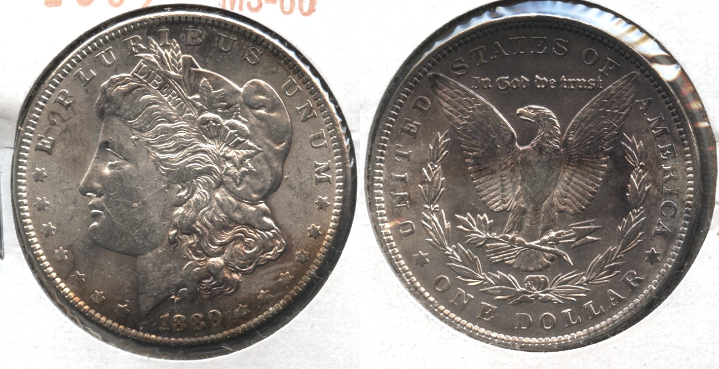 1889 Morgan Silver Dollar MS-60 #c