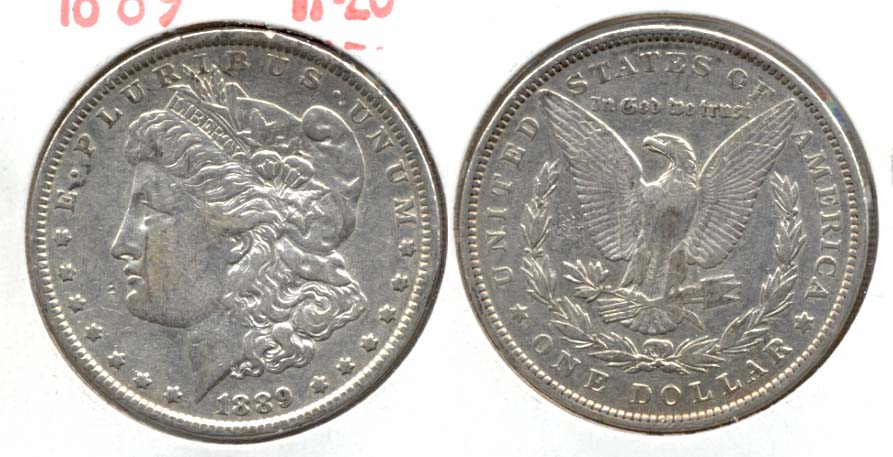 1889 Morgan Silver Dollar VF-20 a
