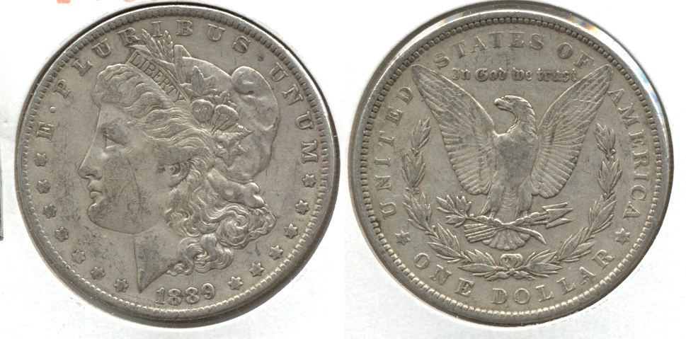 1889 Morgan Silver Dollar VF-20 b