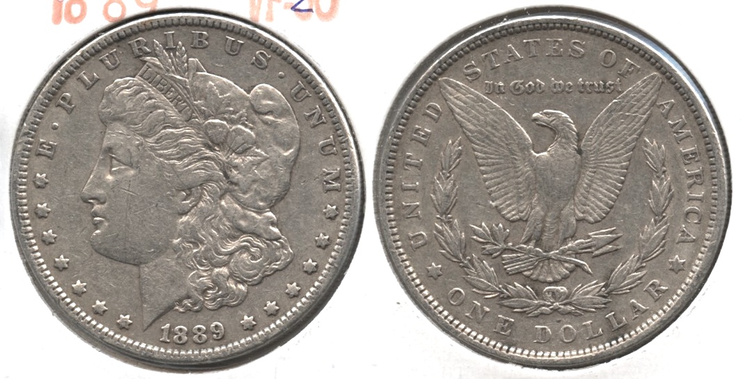 1889 Morgan Silver Dollar VF-20 #d