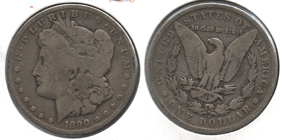 1890-CC Morgan Silver Dollar G-4 #e