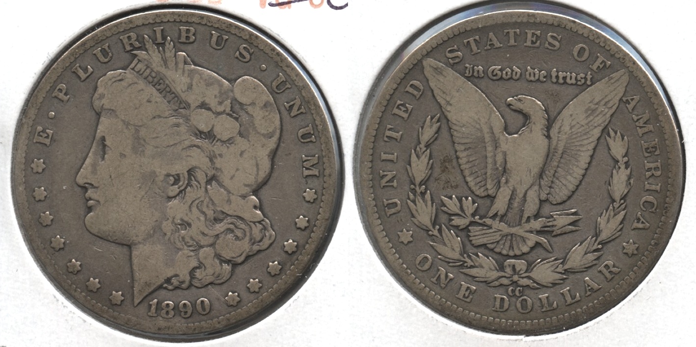1890-CC Morgan Silver Dollar G-4 #i