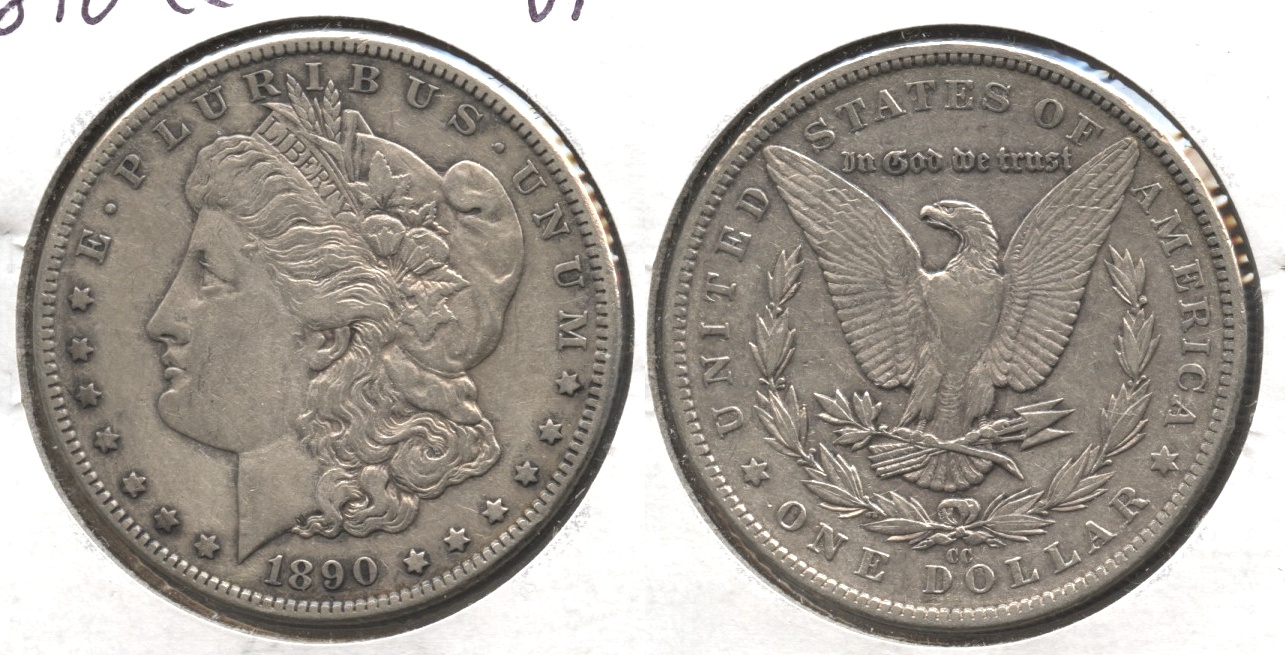 1890-CC Morgan Silver Dollar VF-20 #a