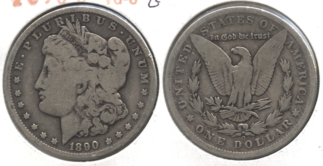 1890-O Morgan Silver Dollar Good-4 #b