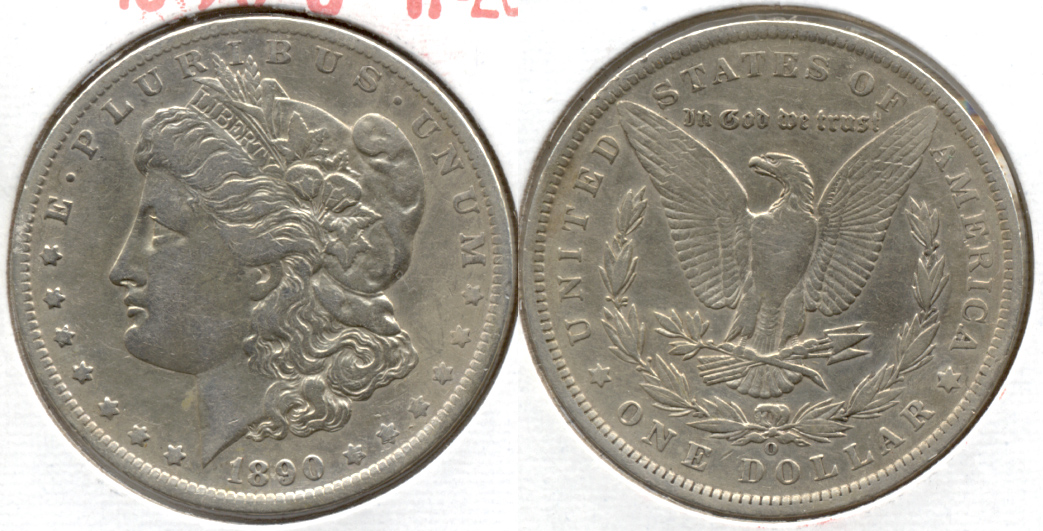 1890-O Morgan Silver Dollar VF-20 d
