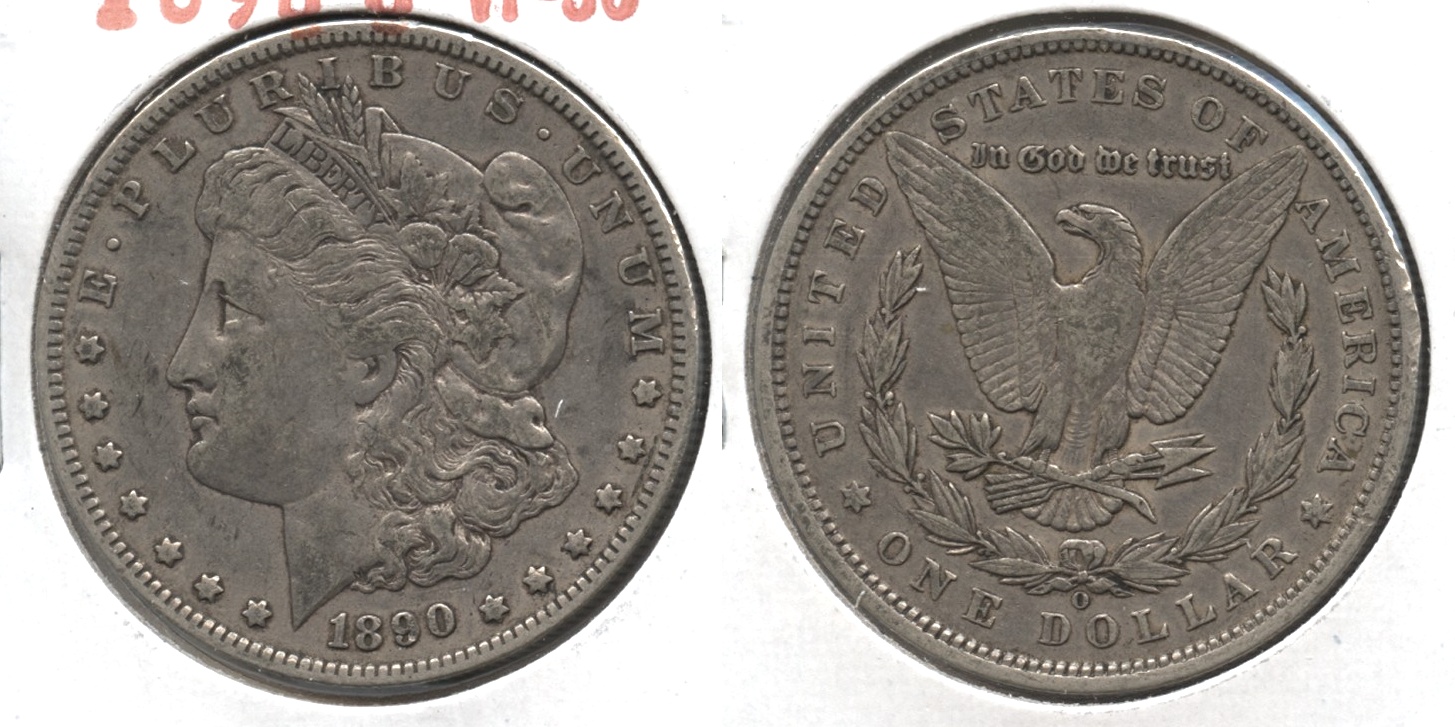 1890-O Morgan Silver Dollar VF-20 #o