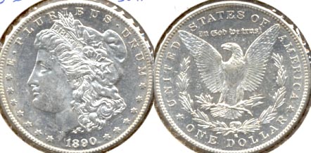 1890-S Morgan Silver Dollar AU-55 c