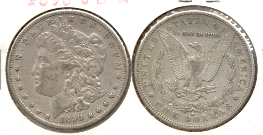 1890-S Morgan Silver Dollar EF-40 f