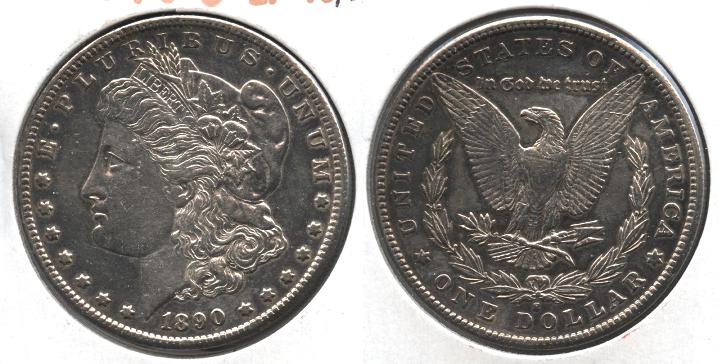 1890-S Morgan Silver Dollar EF-40 #n Polished