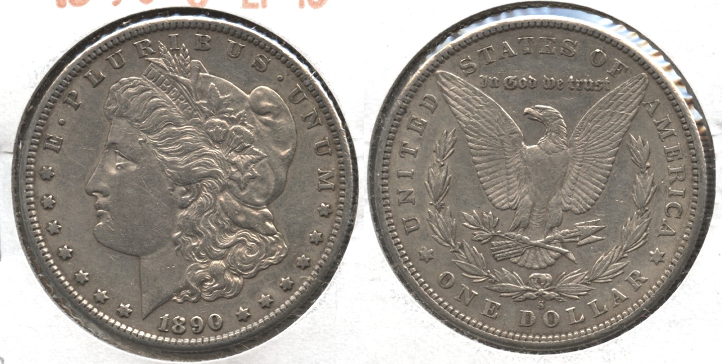 1890-S Morgan Silver Dollar EF-40 #o